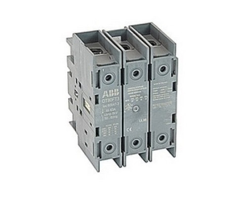 ABB  OT60FT3      3 pole, 60 amps rated at 600 V AC, UL 98, door mounted open non-fusible disconnect switch