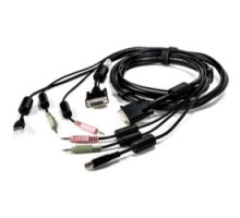 VERTIV  CBL0118      AVOCENT KVM Cable - for Keyboard/Mouse, KVM Switch - 6 ft - 1xDVI-I Video, 1xUSB, 2xAudio