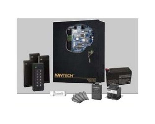 KANTECH SYSTEMS SK-SE403   Starter kit includes: EntraPass Special Edition software USB key, KT-400 controller 1 , P325XSF reader 3 , P325KPXSF reader 1 , USB-485 converter 1 , TR1675 transformer 1 , KT-BATT-12 battery 1 and P40KEY keyfo