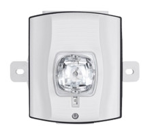 SYSTEM SENSOR  SWHK-P               Strobe, High-candela, Outdoor, Wall Mount, with Backbox, White, Plain