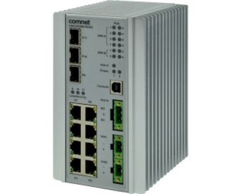 COMNET COMMUNICATION NETWORKS  CNGE3FE8MSPOEHO      Managed Layer 2+ Ethernet Switch 3 SFP + 8 Electrical Ports with PoE++