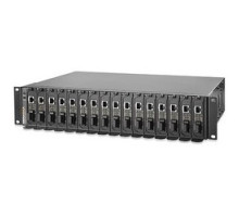SIGNAMAX  FO-065-1185      16-Bay Rack Mount Media Converter Chassis with Redundent Power Supplies