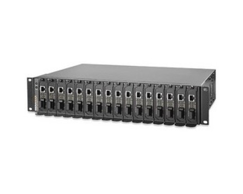 SIGNAMAX  FO-065-1185      16-Bay Rack Mount Media Converter Chassis with Redundent Power Supplies