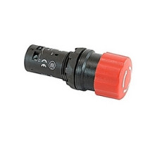 ABB  CE3T-10R-11      Compact emergency stop twist release pushbutton with red pushbutton actuator and 22mm mounting and 1 NO and 1 NC contact blocks