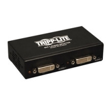 TRIPP LITE B116-002A B116-002A   2-Port DVI Splitter with Audio and Signal Booster, Single-Link 1920x1200 at 60Hz/1080p DVI F/2xF , TAA