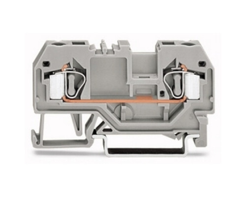 WAGO CORPORATION  281-901      2-conductor Through Terminal Block; 4 mm2; Center Marking; For Din-rail 35 X 15 And 35 X 7.5; CAGE CLAMP