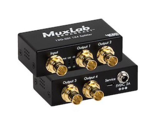 MUXLAB INC  500727      12G-SDI 1X4 SPLITTER, 4K/60