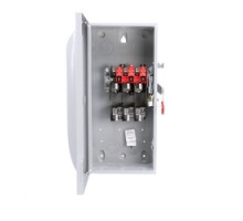 SIEMENS  US2:GF323N      Safety Switch, Fusible, Solid Neutral, General Duty, 240 Volt AC, 250 Volt DC, 100A, 15 HP at 3 Phase, 3 Wire, 3 Pole, NEMA 1, For Indoor