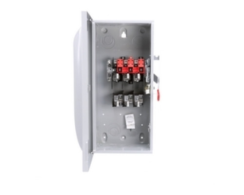 SIEMENS  US2:GF323N      Safety Switch, Fusible, Solid Neutral, General Duty, 240 Volt AC, 250 Volt DC, 100A, 15 HP at 3 Phase, 3 Wire, 3 Pole, NEMA 1, For Indoor