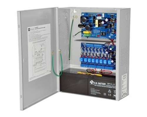 ALTRONIX  AL400ACM220      Access Power Controller w/ Power Supply/Charger, 8 Fused Relay Outputs, 12/24VDC @ 4A, FAI, 220VAC, BC400 Enclosure
