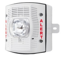 SYSTEM SENSOR  SPSWK-CLR-ALERT               Speaker Strobe, Standard-candela, Clear Lens, Outdoor, Wall Mount, White