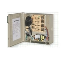 NORTHERN VIDEO  DCR441UL      Power Supply, Multi-Channel, 4-Output, 115 Volt AC at 50/60 Hertz Input, 12 Volt DC Output, 4 Ampere, Glass Fused Protection, Metal Cabinet, Beige, With Key Lock/LED Indicator