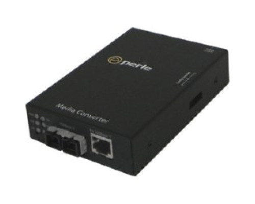 PERLE SYSTEMS 05050514   10/100Base-TX Media And Rate Converter, 10/100Base-TX RJ-45 100 m/328 ft, To 100Base-ZX 1550nm Single-mode SC 120 km/74.6 Miles, USA Power Cord
