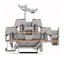 WAGO CORPORATION  280-520      DOUBLE-DECK TERM BLOCK THROUGH/THROUGH W/ JUMPER GRAY