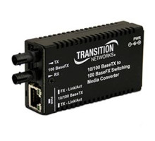 LANTRONIX  M/E-PSW-FX-02-NA      Mini 10/100 Bridging Media Converter