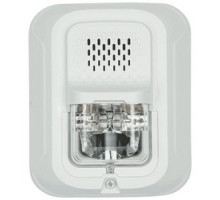 SYSTEM SENSOR  CHSWL               Fire Protection Chime Strobe, Indoor, Wall Mount, 12/24 Volt DC, 18 to 12 AWG, 5.6