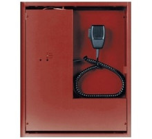 POTTER ELECTRIC PVX-25/4Z   Voice Evacuation System, 120 Volt AC, 1.4 Ampere, 25 Watt, Red, Includes Power Supply/Battery Charger, Paging Microphone, Digital Message Repeater, 4 Speaker Zone