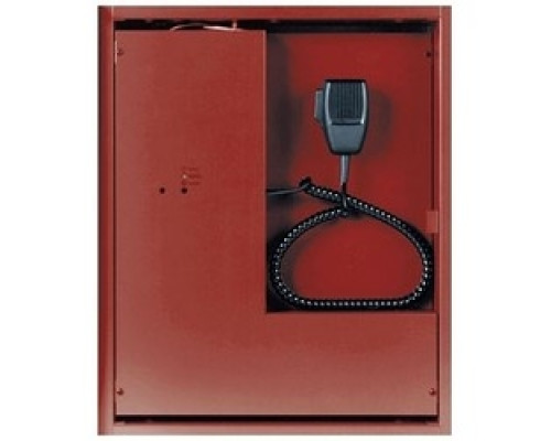 POTTER ELECTRIC PVX-25/4Z   Voice Evacuation System, 120 Volt AC, 1.4 Ampere, 25 Watt, Red, Includes Power Supply/Battery Charger, Paging Microphone, Digital Message Repeater, 4 Speaker Zone