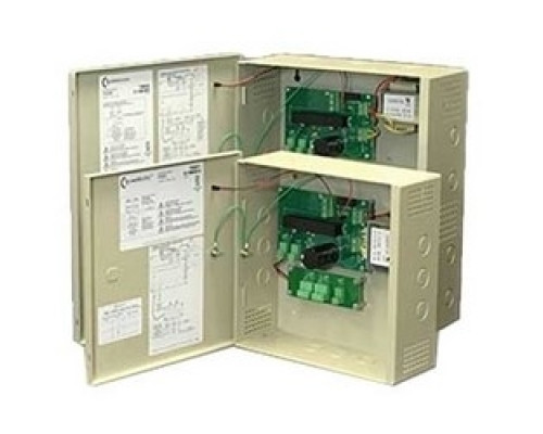 COMMAND ACCESS TECHNOLOGIES  PS220      Regulated Power Supply, 2-Lock, 2-Input/Output, 110/120 Volt AC 60 Hertz Input, 24 Volt DC 2 Ampere Output, With Fire Alarm Link, Power Tap, For Exit Device