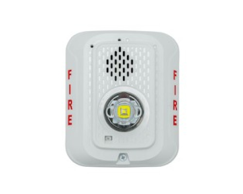 SYSTEM SENSOR  P2WLED               L-SERIES LED HORN STROBE,   2-WIRE, INDOOR, WALL, WHITE, MARKED FIRE