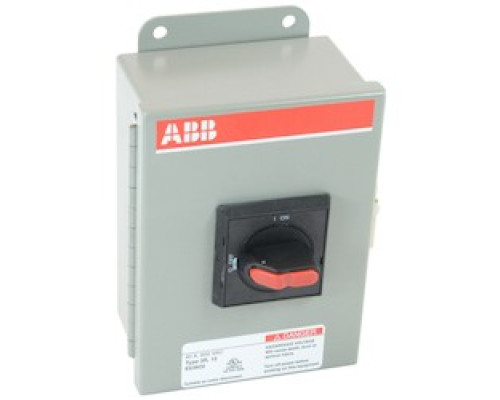 ABB  EOT32U3M3-S      3 pole, 32 amps rated at 600 V AC, UL 98, enclosed non-fusible disconnect switch in a UL/NEMA 3R/12 enclosure