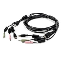 VERTIV  CBL0122      AVOCENT KVM Cable - for Keyboard/Mouse, KVM Switch, Audio/Video Device - 6 ft - USB, DisplayPort Digital Audio/Video