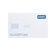 HID GLOBAL CORPORATION  2000PGGMN      Contactless Smart Card, Programmed with Standard iCLASS Access Control, Sequential Matching Encoded/Printed, No Slot Punch, Front/Back Packaging, 2K Bit, Plain White, Gloss