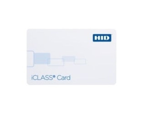 HID GLOBAL CORPORATION  2000PGGMN      Contactless Smart Card, Programmed with Standard iCLASS Access Control, Sequential Matching Encoded/Printed, No Slot Punch, Front/Back Packaging, 2K Bit, Plain White, Gloss
