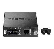 TRENDNET  TFC-110S15      SC Fiber Converter, 100 Base-TX to 100 Base-FX, Single-Mode, 7.5 Volt DC, 1.8 Watt, 1518 Byte Frame, 3.46