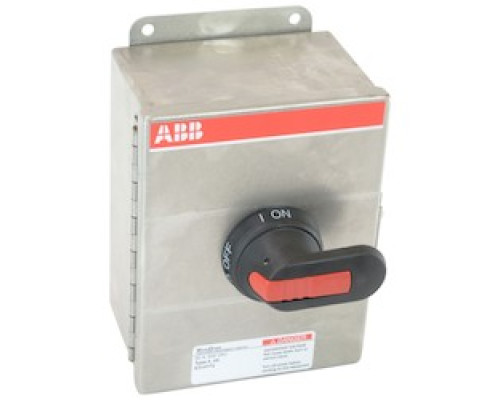 ABB  EOT60U3S4-P      3 pole, 60 amps rated at 600 V AC, UL 98, enclosed non-fusible disconnect switch in a UL/NEMA 4X stainless enclosure
