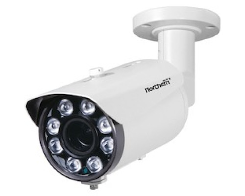 NORTHERN VIDEO  TVILPCAM      Camera, OSD, Full HD, DWDR, Day/Night, 1920 x 1080p Resolution, 50’ License Plate Capture Range, Auto Iris/Varifocal 9 to 22 MM Lens, 24 Volt AC/12 Volt DC, IP66, Aluminum, White