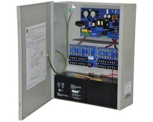 ALTRONIX  AL600XPD16220      Power Supply Charger, 16 Fused Outputs, 12/24VDC @ 6A, 220VAC, BC400 Enclosure