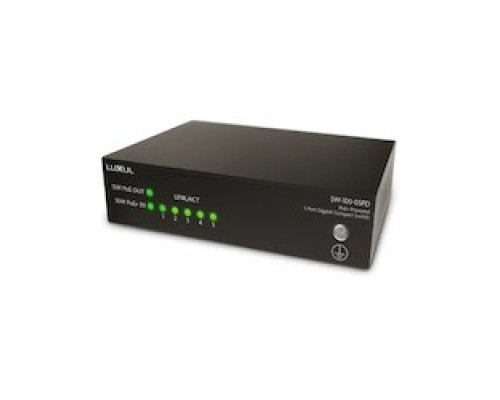 LUXUL WIRELESS  SW-100-05PD      A Port GB Desktop Switch With PD Power