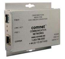 COMNET COMMUNICATION NETWORKS  CNGE2MCPOEM/C      Ethernet Media Converter, 2-Port, 10/100/1000 Mbps, 48 Volt DC, With High Power PoE