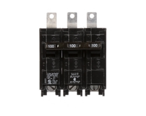 SIEMENS  US2:B3100H      Molded Case Circuit Breaker, Common Trip, Thermal Magnetic, Panelboard Mount, 3 Pole, 240 Volt AC, 100A, 22 kA Interrupting Rating