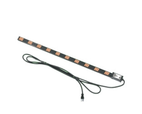 MIDDLE ATLANTIC PRODUCTS  PDT-1020C-NS      Power Strip, 10 Outlet, 20A