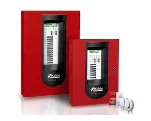 KIDDE COMMERCIAL  FX-5RD               Conventional Fire Alarm System, 120 VAC, 24 VDC, Red, 5-Zone Panel with Dialer