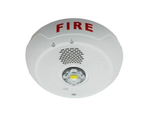 SYSTEM SENSOR  PC2WLED               L-SERIES LED HORN STROBE,   2-WIRE, INDOOR, CEILING,   WHITE, MARKED FIRE