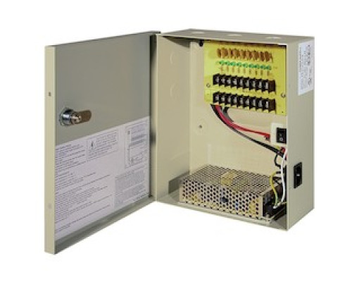 LIBERTY SECURITY  L12DC9C10AMC               12VDC 9CH 10AMP MULTI-CH UL  POWER SUPPLY - METAL CASED