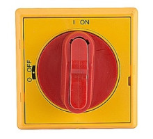 ABB  OHYS2AJ1      Red/Yellow Selector Handle, for use with 6MM X 6MM OXS6X- Shafts. Non-Defeatable and padlockable.