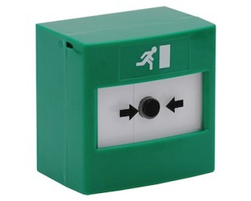 SAFETY TECHNOLOGY INTL  RP-GD2-11               Reset Call Point, Surface mount in Green with Double Pole Changeover Electrical Arrangement
