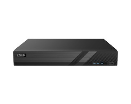 INVID TECH  PN1B-8X8NH2/6TB      8 CH NVR WITH 8 PLUG & PLAY PORTS, 80 MBPS, 4K, 1 HD BAY, TB
