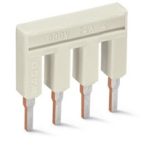 WAGO CORPORATION  2002-404      Push-in Type Jumper Bar; Insulated; 4-way; Nominal Current 25 A