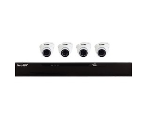 NORTHERN VIDEO  N3HVR4KIT4C               N3 Series 4CH HD Analog Kit With 4CH 2TB DVR and4X 2.8MM 1080P Eyeball Cameras
