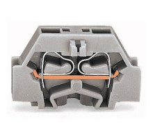 WAGO CORPORATION  261-301      2-conductor Terminal Block; With Fixing Flange; For Screw Or Similar Mounting Types; Fixing Hole 3.2 mm Dia.; With 209-123 Mounting Carrier For DIN 35 Rail