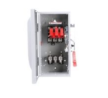 SIEMENS  US2:HF361      Safety Switch, Fusible, Single Throw, Heavy Duty, 480/600 Volt AC, 250 Volt DC, 30A, 7-1/2 HP at 3 Phase, 3 Wire, 3 Pole, Steel, NEMA 1, For Indoor