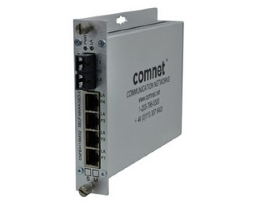 COMNET COMMUNICATION NETWORKS  CNFE4+1SMSM2      10/100TX 4TX/1FX Ethernet Self-Managed Switch