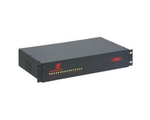 ALARM SAF  03025  RMDC-PS5-MD-16F-UL-FAI      Rack Mount Power Supply, 16 Fused Output, 120 Volt AC 2.5 Ampere Input, 12/24 Volt DC 16 or 8 Ampere Output, 16 Gauge Painted Steel, With Fire Alarm Interface Capability