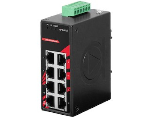ANTAIRA TECHNOLOGIES LLC  LNX-C800G-T      8-Port Industrial Compact Gigabit Unmanaged Ethernet Switch, w/8 10/100/1000Tx; EOT: -40C - 75C