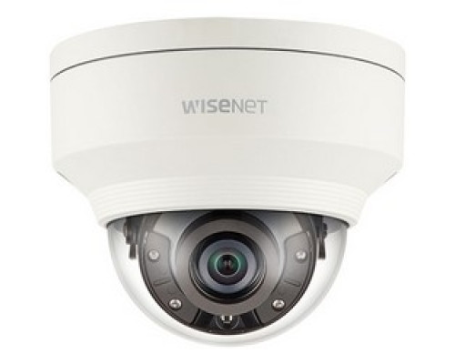 HANWHA VISION  XNV-8020R               5MP IR Outdoor Vandal Dome 30fps, 3.7mm fixed lens. H.265 H.264. 120dB WDR